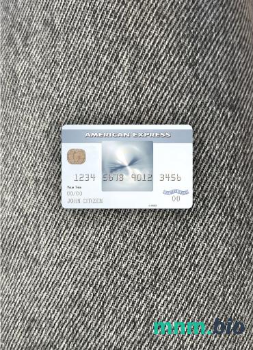 USA New York CFSB bank AMEX everyday® credit card wygląd fotograficzny skan PSD + zdjęcie